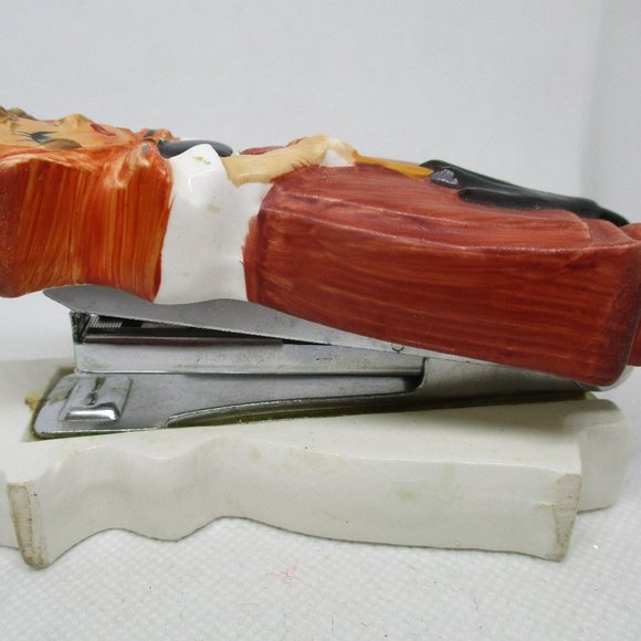 STAPLERS 2 Piece Set Ceramic Girl & Boy HUMMEL Style Figures Made In JAPAN - Picture 5 of 9